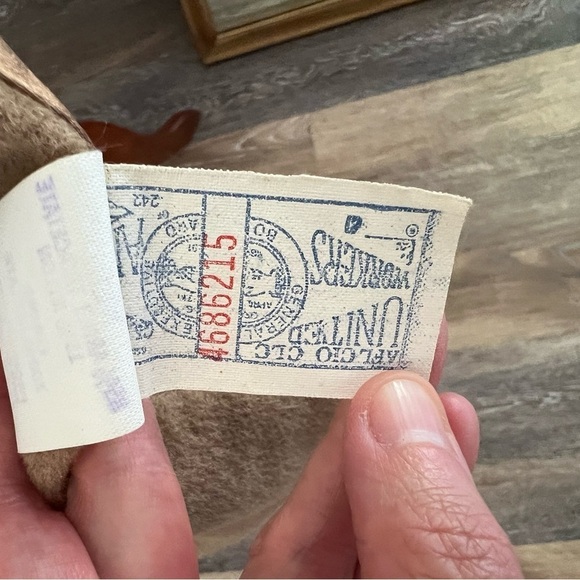 Vintage late 60’s-70s union made Nehru style camel/beige button up coat. size 12 - Picture 6 of 8